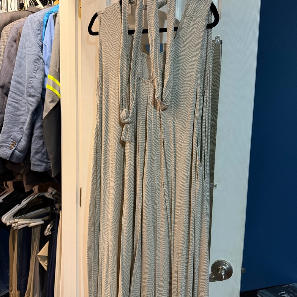 Striped Sleeveless Romper (Momper)